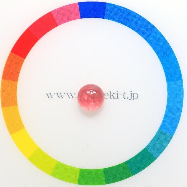 天然ロードクロサイト 1.85ct 【スイートホーム】 ラウンドカボ 