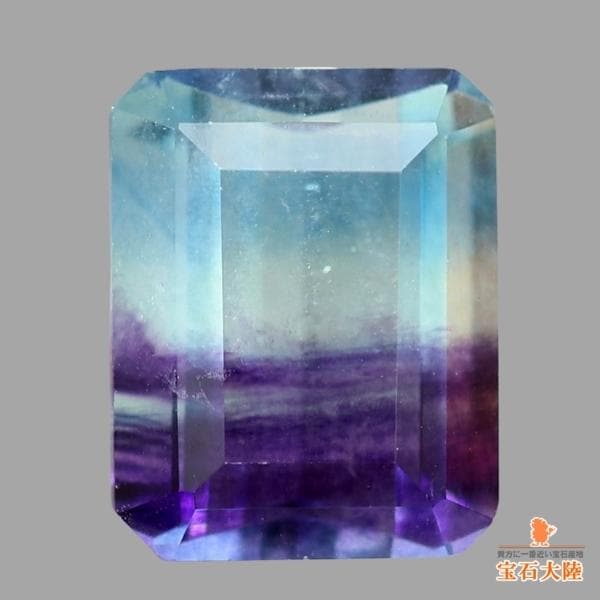 天然フローライト 4.04ct 【マルチカラー】 オクタゴンカット