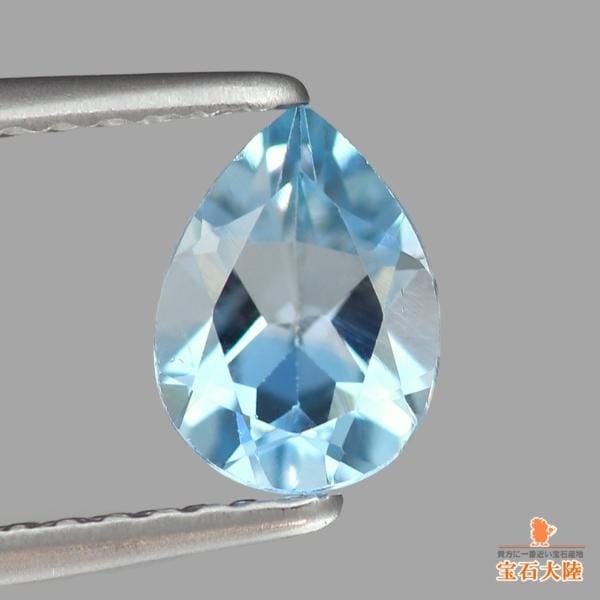天然トパーズ 0.75ct 【バイカラー】ペアシェイプ