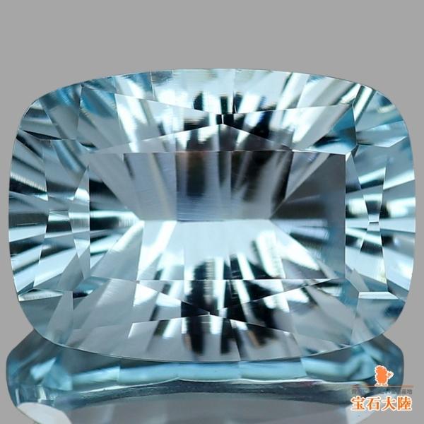 天然トパーズ 8.37ct 【ブルー】コンケーブカット