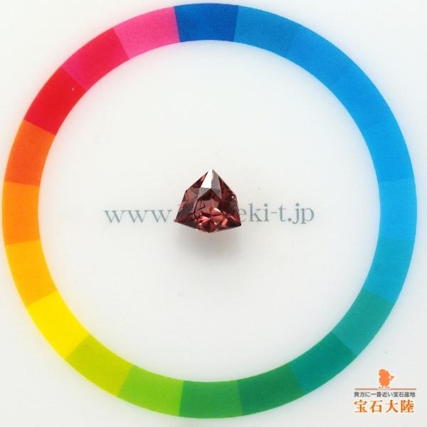 天然ジルコン 1.73ct 【ブラウニッシュルージュ】 カスタム