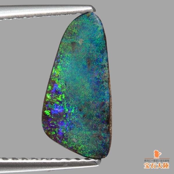 天然ボルダーオパール 1.49ct 【ブルーグリーン斑】 オーストラリア