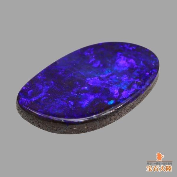 天然ボルダーオパール 2.43ct 【ディープパープル】 オーストラリア