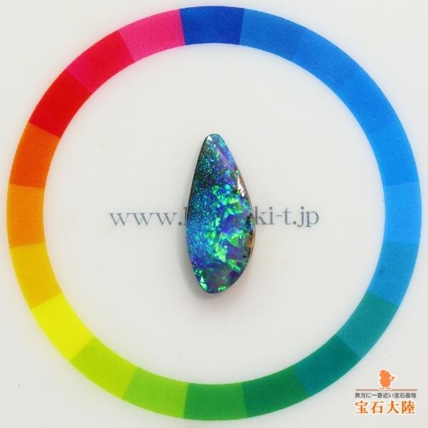 天然ボルダーオパール 4.17ct 【Beautiful Bluegreen】 オーストラリア