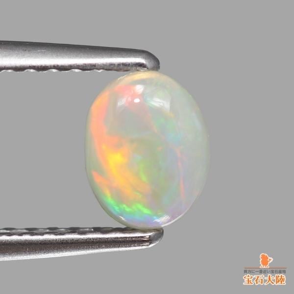 天然オパール 0.45ct【オレンジ遊色】 ライトニグリッジ