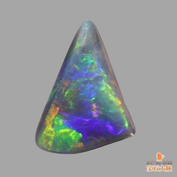 天然ブラックオパール 0.80ct 【グリーンマルチ】 ライトニングリッジ