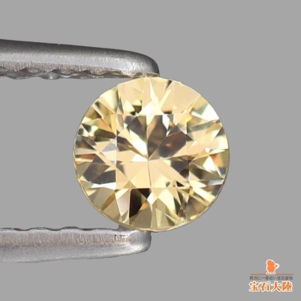 天然サファイア 0.32ct 【非加熱・オレンジニッシュイエロー  