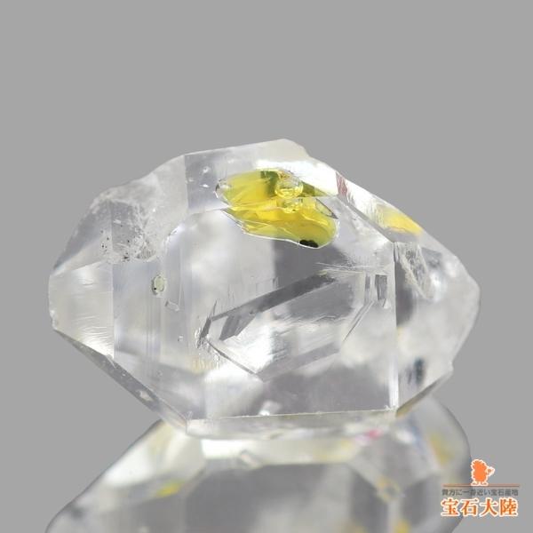 天然オイルインクォーツ 3.02ct 【動く気泡】 ラフ パキスタン