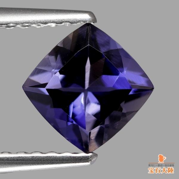 天然アイオライト 0.81ct 【青菫色】 濃厚