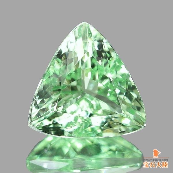 天然ミントガーネット 1.19ct 【煌めきトリリアント】 メレラニ・UVタイプ
