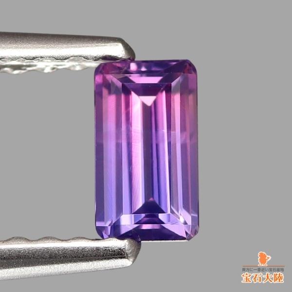 天然バイカラーサファイア 0.33ct 【ピンク&パープル】 マダガスカル