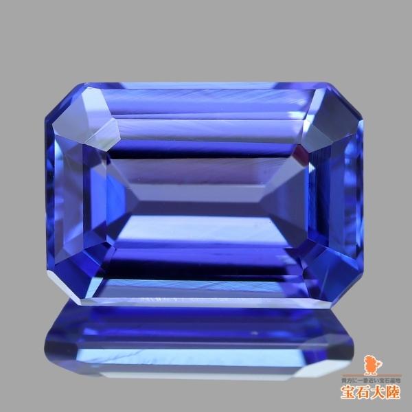 【高品質】タンザナイト7.2ミリ② 天然タンザナイト 2.87ct 【パープリッシュブルー】 オクタゴンカット