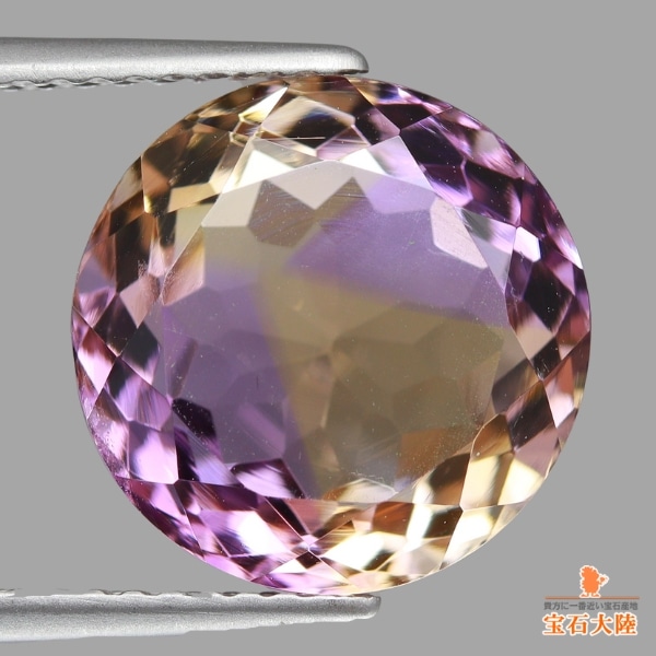 天然アメトリン 6.36ct 【個性的な配色】 ウィンドウ