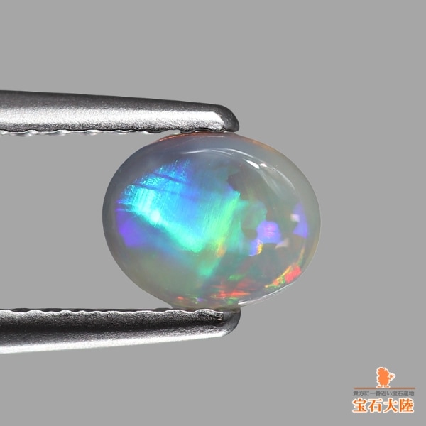 天然オパール0.38ct 【オレンジ・グリーン】 ライトニングリッジ