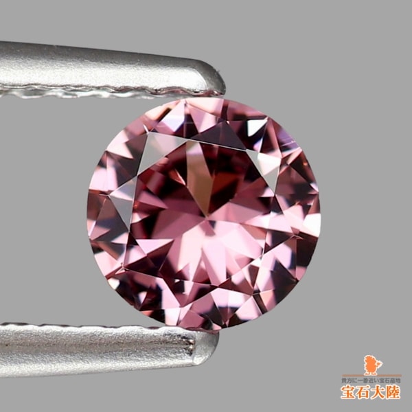 天然マラヤガーネット 0.51ct 【煌めくシャンパンピンク】 ダイヤカット タンザニア