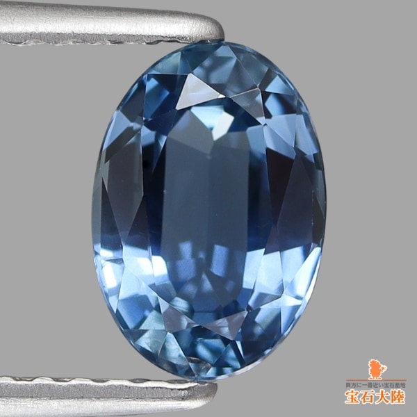 天然ブルーサファイア、天然ダイヤモンド 天然サファイア 1.32ct 【グレイッシュブルー】