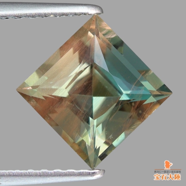 天然オレゴンサンストーン 1.86ct 【ラブラドライト】 スクエアカット