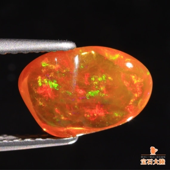 天然ファイアオパール 1.15ct 【バロック】 メキシコ