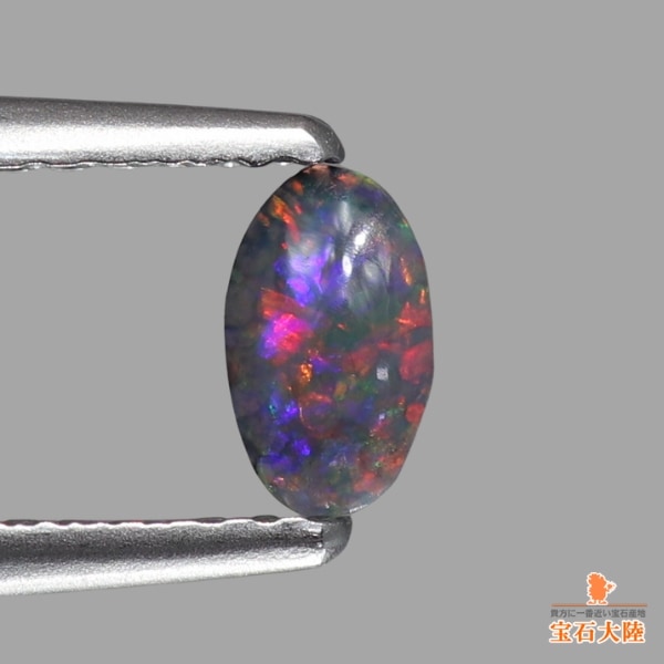 天然オパール0.15ct 【オレンジ・グリーン】 ライトニングリッジ