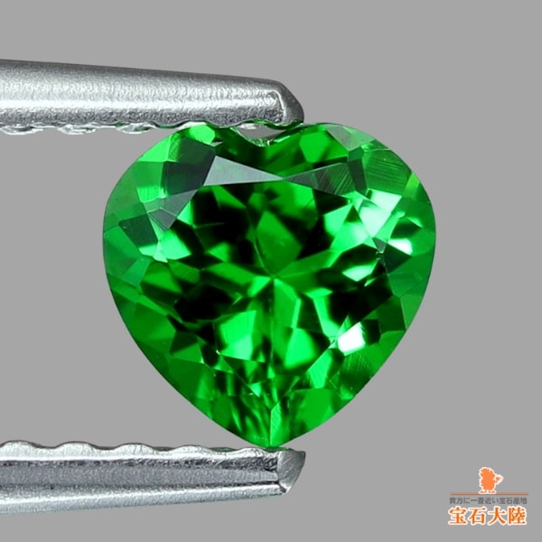 天然ツァボライトガーネット 0.47ct 【タンザニア】 ハート