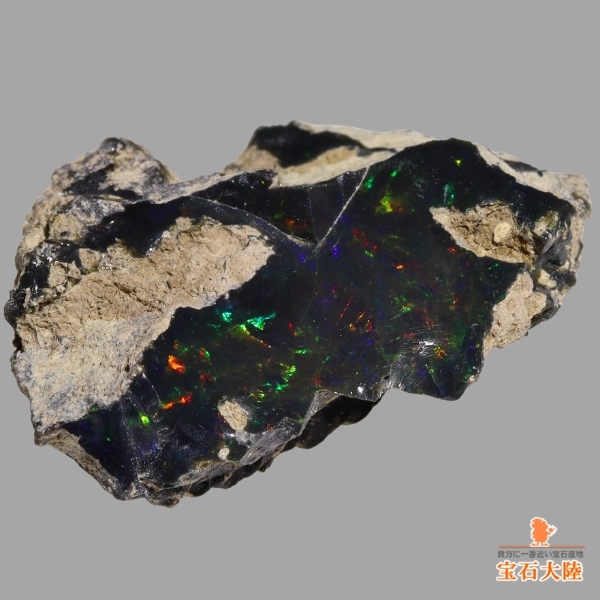 天然エチオピアオパール 29ct  【ブラック】 原石