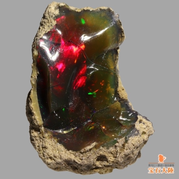 天然エチオピアオパール 27ct  【ブラック】 原石