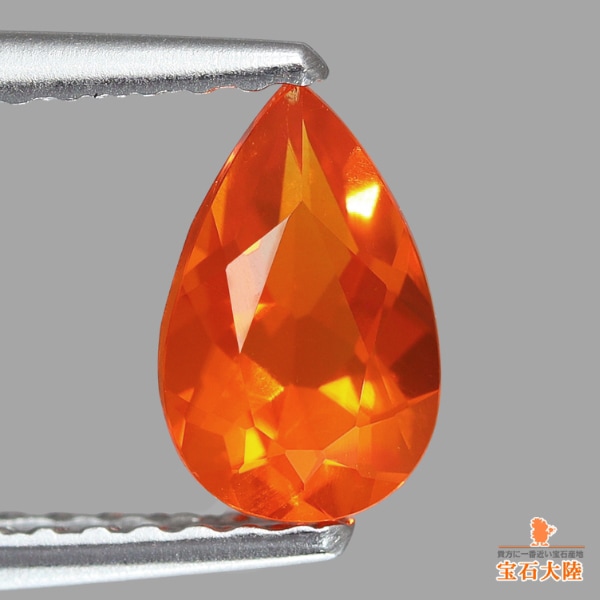 天然オパール0.49ct【トロピカルオレンジ】 メキシコ