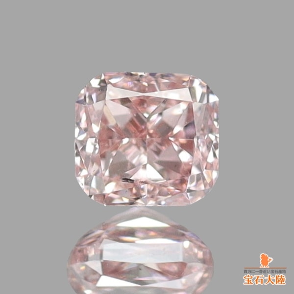 天然ダイヤモンド 0.073ct 【FANCY PINK SI-1】 ソ付