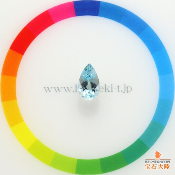 天然アクアマリン 1.17ct 【アクアブルー】 ペアシェイプ 天然アクアマリン 1.17ct 【アクアブルー】 ペアシェイプ