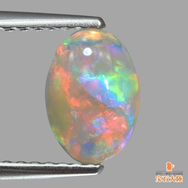 天然オパール 0.93ct 【マルチレッド美遊色】 ライトニングリッジ