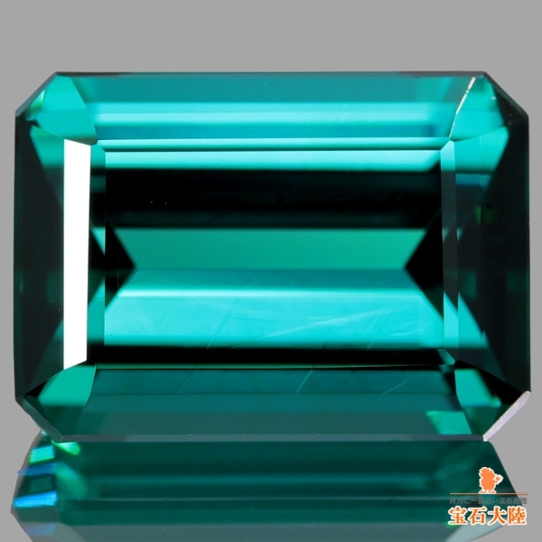 天然トルマリン 7.86ct 【美濃色グリーンブルー】 大粒 ブラジル 中宝ソ付