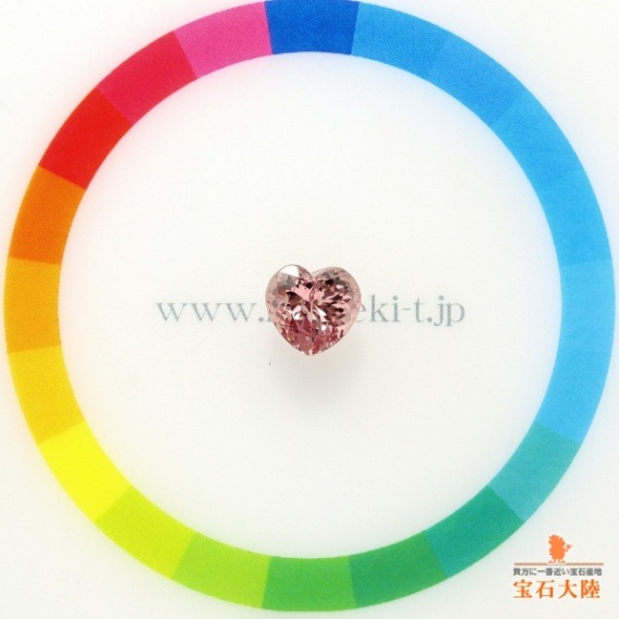 天然マラヤガーネット 1.82ct 【煌めくハート】 美カラーシフト