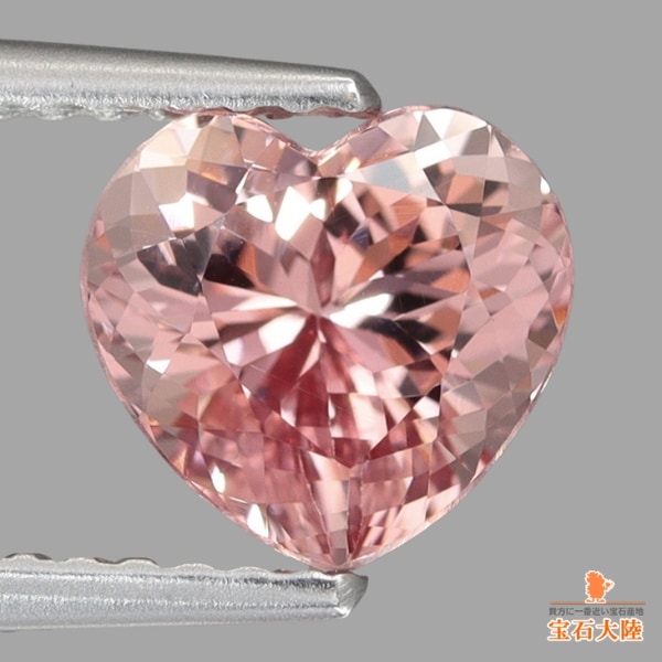 天然マラヤガーネット 1.82ct 【煌めくハート】 美カラーシフト