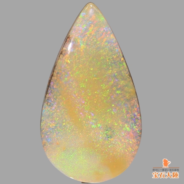 天然ボルダーオパール 6.95ct 【イエローマルチ遊色】 オーストラリア