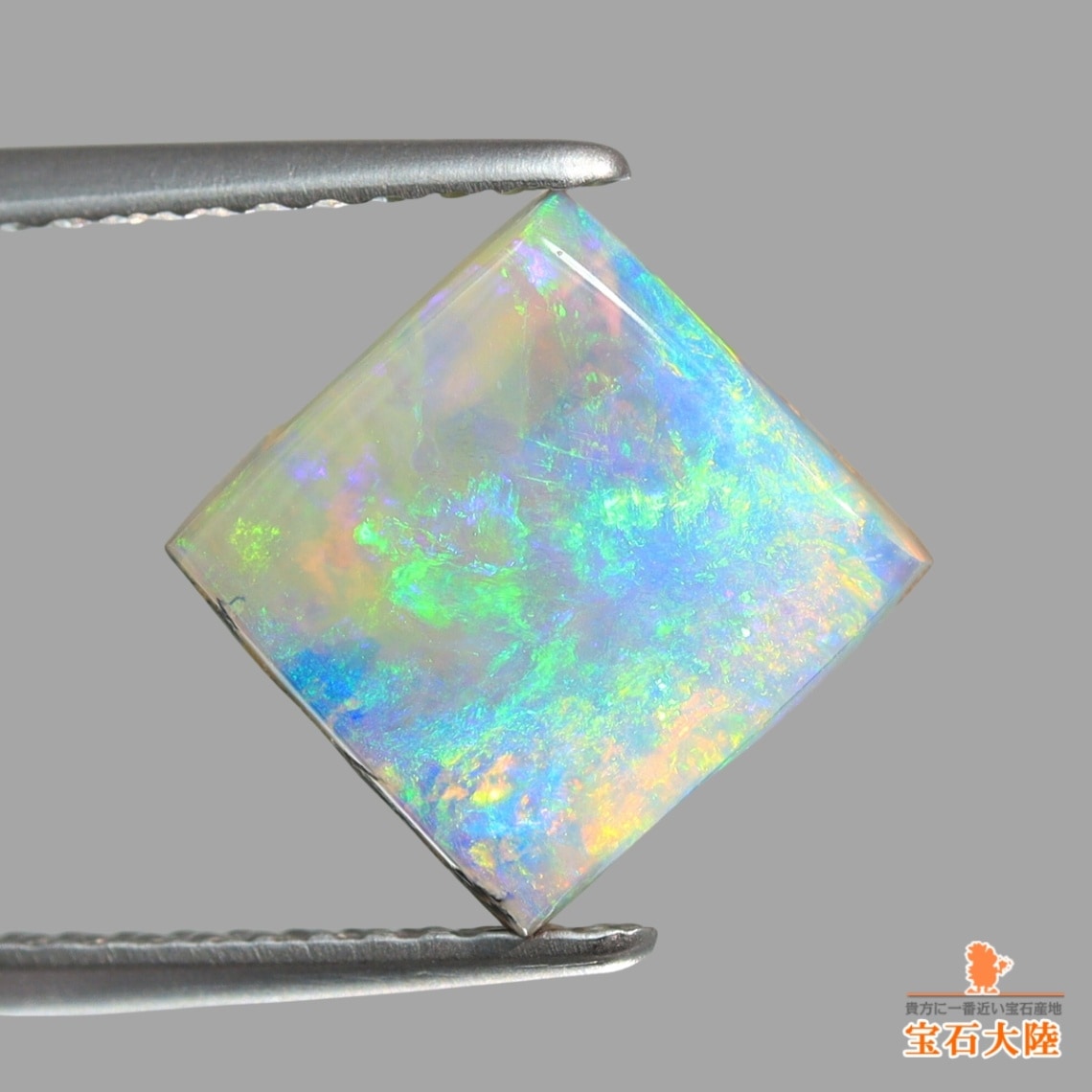 天然ボルダーオパール 1.81ct 【スクエア】 オーストラリア