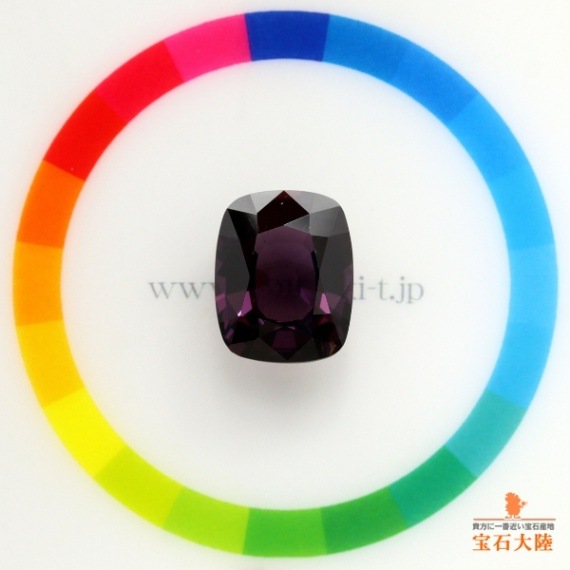天然スピネル 9.63ct 【ディープパープル】 日独ソ付◇コレマ品