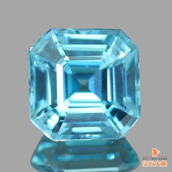 天然ジルコン 1.42ct 【煌めくブルー】 カンボジア