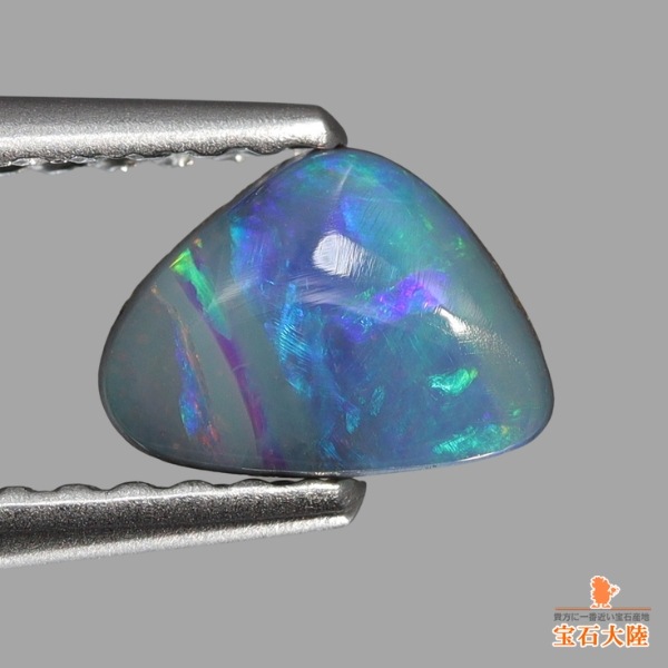 天然ボルダーオパール 0.47ct 【ブルーグリーン】
