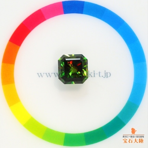 天然スフェーン 5.16ct 【極煌・カラーチェンジ】 レッドファイア