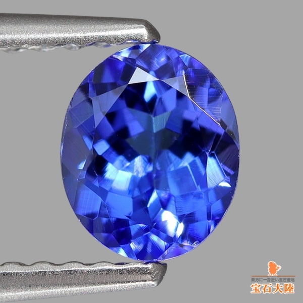 天然タンザナイト 0.77ct 【美パープリシュブルー】