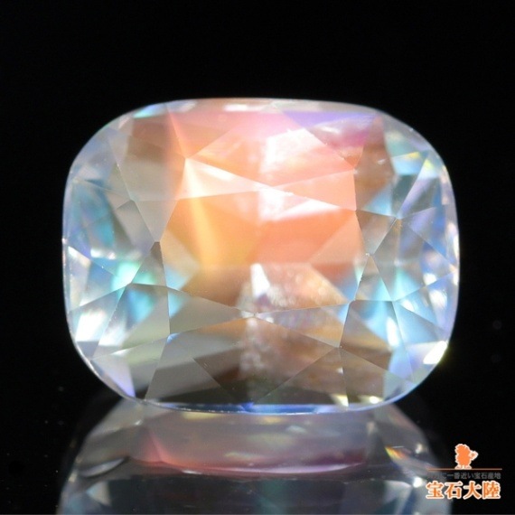 レインボーシラーにレインボー入り!?★アンデシンラブラドライト★オーダー受付中 天然アンデシンラブラドライト 2.87ct 【レインボーシラー】 美品