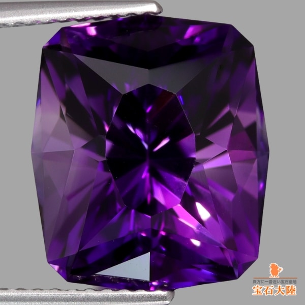 天然アメシスト 9.31ct 【高貴な濃紫】 アメリカンカット ウルグアイ