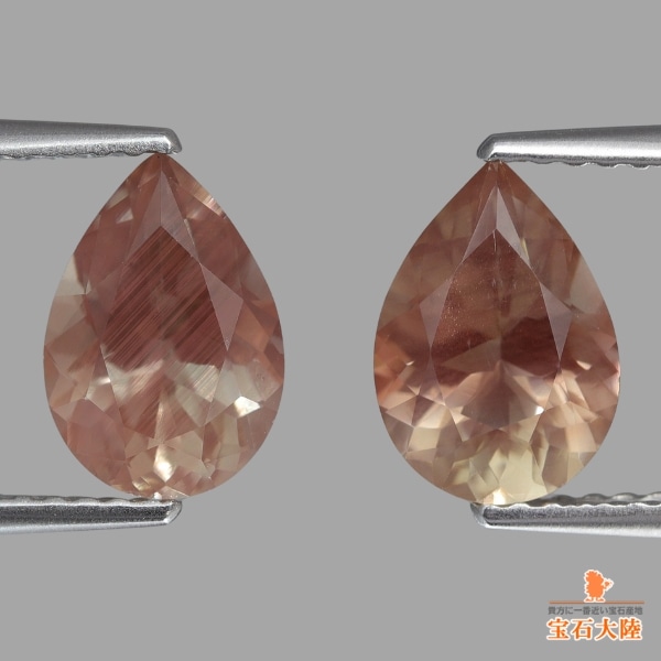 天然オレゴンサンストーン 2.53ct/2P 【ラブラドライト】 ペア