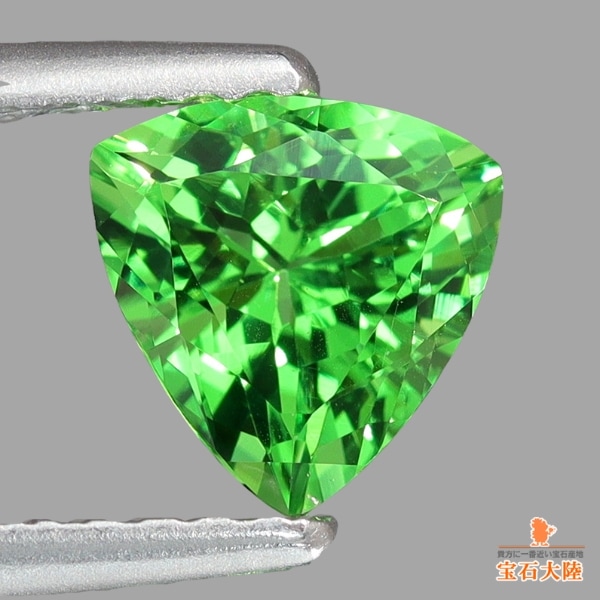 天然ツァボライトガーネット 1.01ct 【煌めくグリーン】 トリリアント