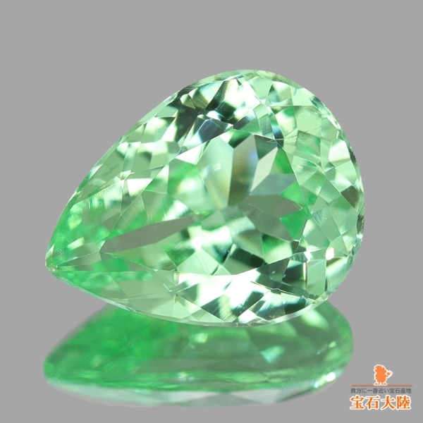 天然ミントガーネット 1.08ct 【メレラニ・UVタイプ】 タンザニア 輝き