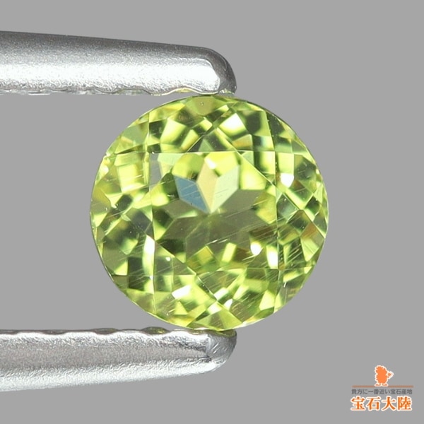 天然ペリドット 0.37ct 【隕石・レインボー】 パラサイト