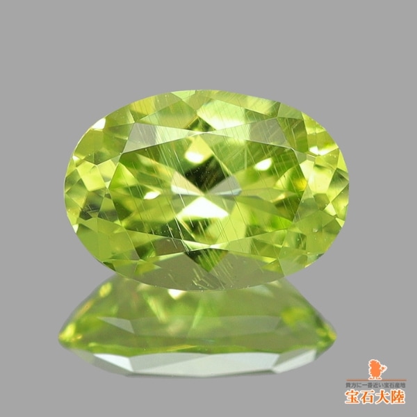 天然ペリドット 0.51ct 【隕石・レインボー】 パラサイト