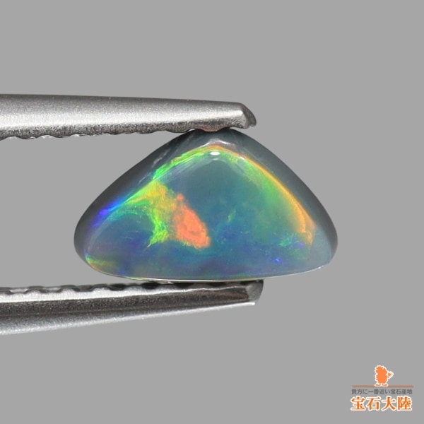 天然ブラックオパール 0.49ct 【マルチカラー】 オーストラリア