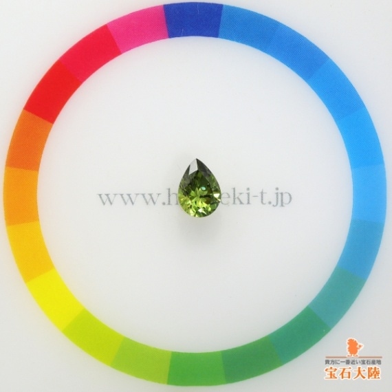 天然デマントイドガーネット 1.08ct 【ナミビア】 煌めき