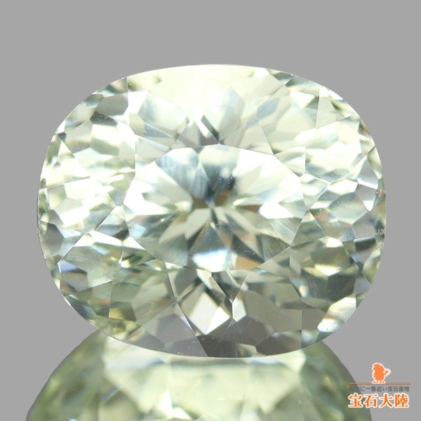 天然グロッシュラーガーネット 3.33ct 【ライムホワイト】 日独ミニ鑑別